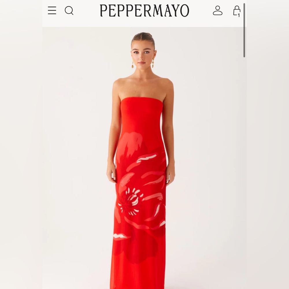 Fabian Maxi Dress - Red never worn BNWT - Picture 3 of 5